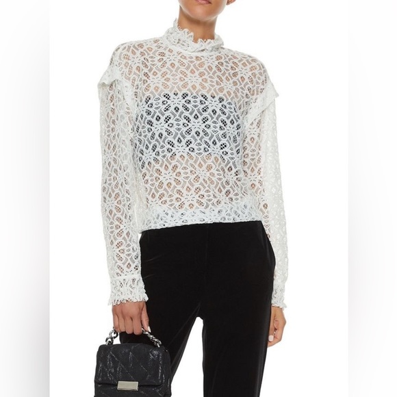 Sandro Colette lace blouse NWT size L - Picture 1 of 9